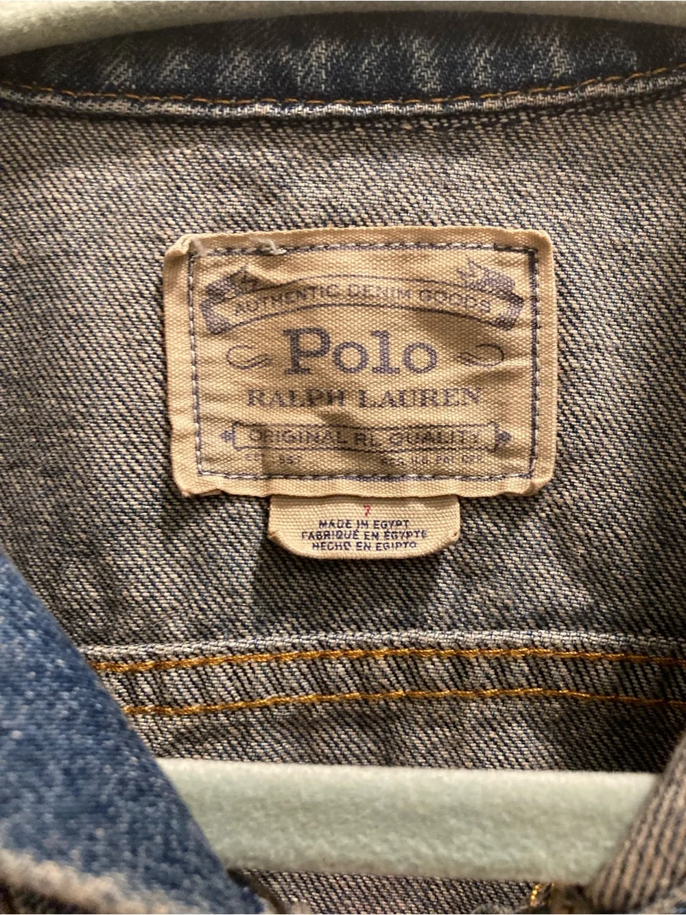 Polo by Ralph Lauren Kids Distressed Blue Denim Jacket NWT sz7 girls